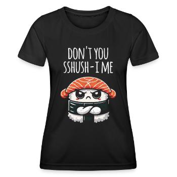 Sushi - T-shirt sport Femme - noir - Devant - AI Model Female 172 light (172cm)