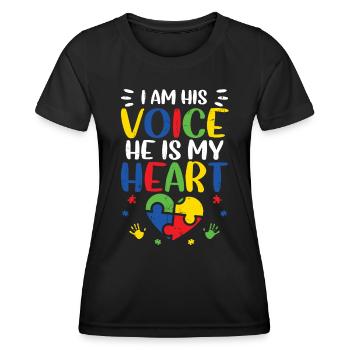 Autism - Women's Functional T-Shirt - black - Front - AI Model Female 172 light (172cm)