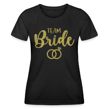 Junggesellin - Frauen Funktions-T-Shirt - Schwarz - Vorne - AI Model Female 172 light (172cm)