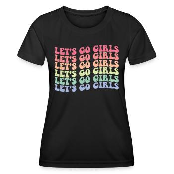 Junggesellin - Frauen Funktions-T-Shirt - Schwarz - Vorne - AI Model Female 172 light (172cm)