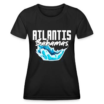 Bahamas Île des Caraïbes Cadeau d’été de l’Atlantique - T-shirt sport Femme - noir - Devant - AI Model Female 172 light (172cm)