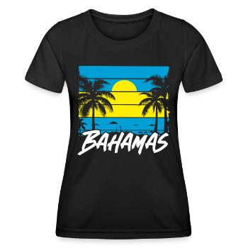 Bahamas Île des Caraïbes Cadeau d’été de l’Atlantique - T-shirt sport Femme - noir - Devant - AI Model Female 172 light (172cm)