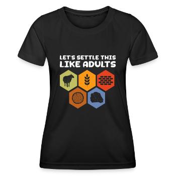 Jeu de société Jeux de société Jeux de nuit Jeux Cadeau - T-shirt sport Femme - noir - Devant - AI Model Female 172 light (172cm)