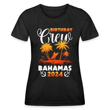 Bahamas Île des Caraïbes Cadeau d’été de l’Atlantique - T-shirt sport Femme - noir - Devant - AI Model Female 172 light (172cm)