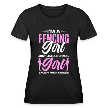 Escrime Épée Sabre Épée Épée Escrime Cadeau - T-shirt sport Femme - noir - Devant - AI Model Female 172 light (172cm)