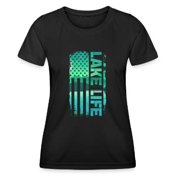 Wakeboard Wakeboarder Wakeboarding Gift - Women's Functional T-Shirt - black - Front - AI Model Female 172 light (172cm)