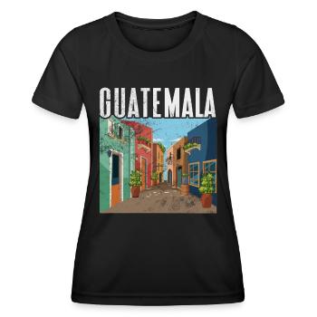 Guatemala - Frauen Funktions-T-Shirt - Schwarz - Vorne - AI Model Female 172 light (172cm)