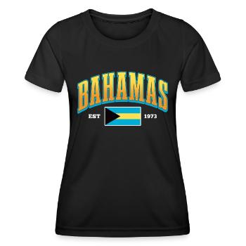 Bahamas Île des Caraïbes Cadeau d’été de l’Atlantique - T-shirt sport Femme - noir - Devant - AI Model Female 172 light (172cm)