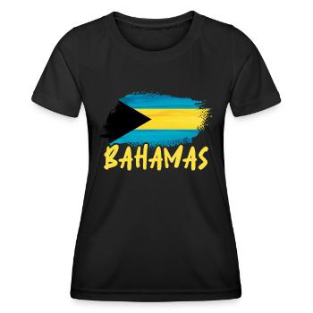 Bahamas Île des Caraïbes Cadeau d’été de l’Atlantique - T-shirt sport Femme - noir - Devant - AI Model Female 172 light (172cm)