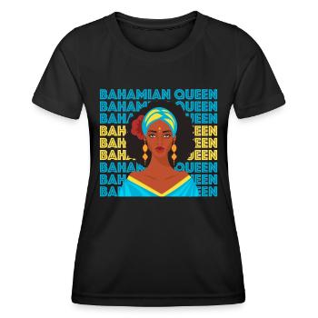 Bahamas Île des Caraïbes Cadeau d’été de l’Atlantique - T-shirt sport Femme - noir - Devant - AI Model Female 172 light (172cm)