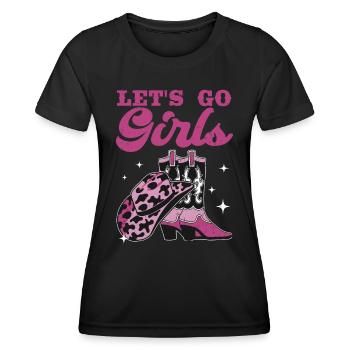 Junggesellin - Frauen Funktions-T-Shirt - Schwarz - Vorne - AI Model Female 172 light (172cm)