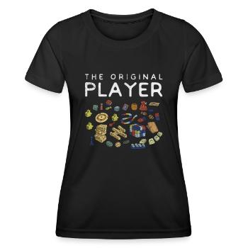 Brettspiel - Frauen Funktions-T-Shirt - Schwarz - Vorne - AI Model Female 172 light (172cm)
