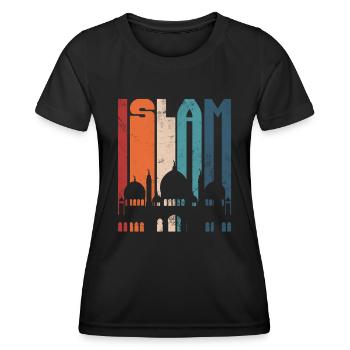 Muslim - Frauen Funktions-T-Shirt - Schwarz - Vorne - AI Model Female 172 light (172cm)