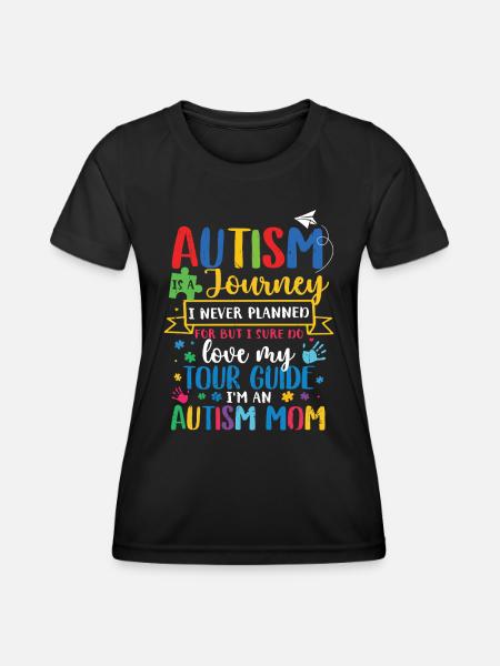 Autismus - Frauen Funktions-T-Shirt - Schwarz