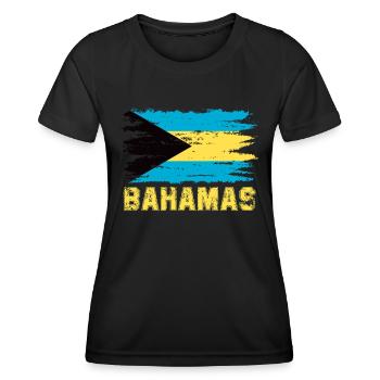 Bahamas Île des Caraïbes Cadeau d’été de l’Atlantique - T-shirt sport Femme - noir - Devant - AI Model Female 172 light (172cm)