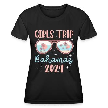 Bahamas Île des Caraïbes Cadeau d’été de l’Atlantique - T-shirt sport Femme - noir - Devant - AI Model Female 172 light (172cm)