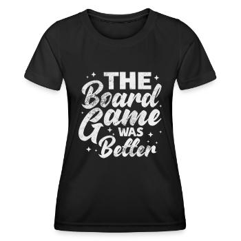 Brettspiel - Frauen Funktions-T-Shirt - Schwarz - Vorne - AI Model Female 172 light (172cm)