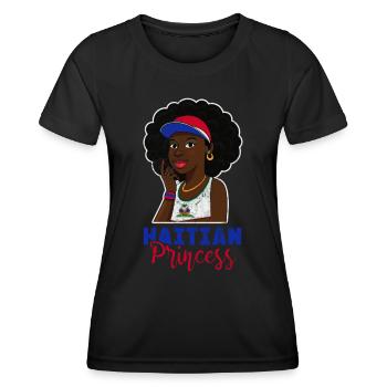 Haiti - Frauen Funktions-T-Shirt - Schwarz - Vorne - AI Model Female 172 light (172cm)