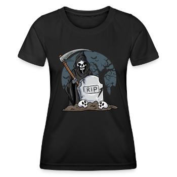 Skeleton - Women's Functional T-Shirt - black - Front - AI Model Female 172 light (172cm)