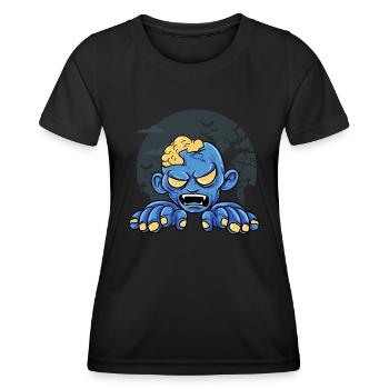 Zombie - Frauen Funktions-T-Shirt - Schwarz - Vorne - AI Model Female 172 light (172cm)