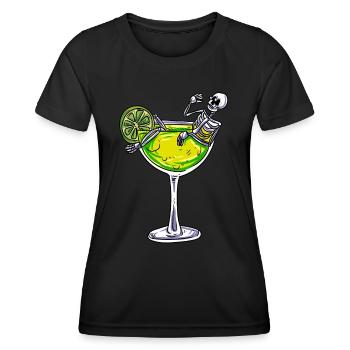 Skeleton Cocktail - Women's Functional T-Shirt - black - Front - AI Model Female 172 light (172cm)