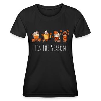 Es ist die Jahreszeit - Frauen Funktions-T-Shirt - Schwarz - Vorne - AI Model Female 172 light (172cm)