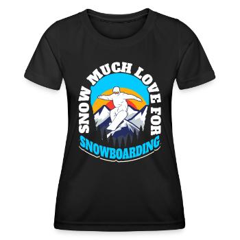 Snowboard Snowboarding Snowboarder - Women's Functional T-Shirt - black - Front - AI Model Female 172 light (172cm)