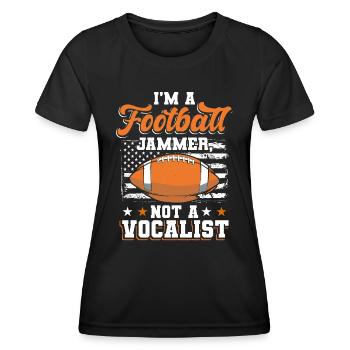 Football players - Women's Functional T-Shirt - black - Front - AI Model Female 172 light (172cm)