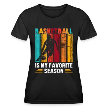 Basketball Team Sports - Women's Functional T-Shirt - black - Front - AI Model Female 172 light (172cm)