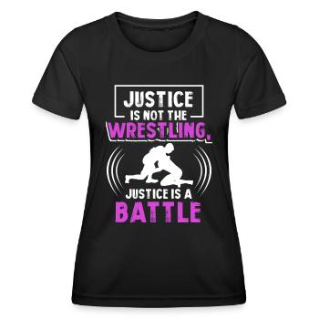 Lutte Lutteurs Combattants de lutte - T-shirt sport Femme - noir - Devant - AI Model Female 172 light (172cm)