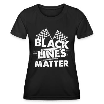 Drag Race Motorsport Burnout Dragster - T-shirt sport Femme - noir - Devant - AI Model Female 172 light (172cm)