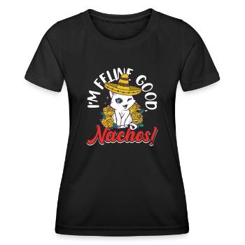 Pets Mexico Mexican dog lover Cinco - Women's Functional T-Shirt - black - Front - AI Model Female 172 light (172cm)