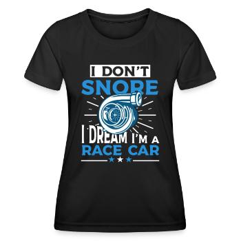 Je ne ronfle pas Drôle de ronflement - T-shirt sport Femme - noir - Devant - AI Model Female 172 light (172cm)
