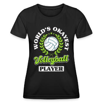 Volleyball Players Coaching Team - Women's Functional T-Shirt - black - Front - AI Model Female 172 light (172cm)