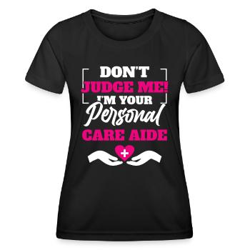 Nursing Home Employees Healthcare Providers - Women's Functional T-Shirt - black - Front - AI Model Female 172 light (172cm)