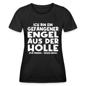 Gefallener Engel aus der Hölle - Frauen Funktions-T-Shirt - Schwarz - Vorne - AI Model Female 172 light (172cm)