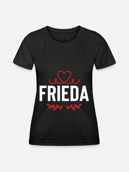 Frieda - Frauen Funktions-T-Shirt - Schwarz