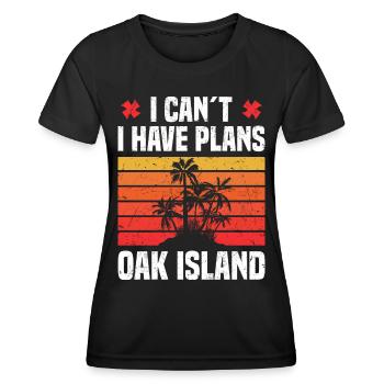 Oak Island Metalldetektor | Schatzsucher Geschenk - Frauen Funktions-T-Shirt - Schwarz - Vorne - AI Model Female 172 light (172cm)
