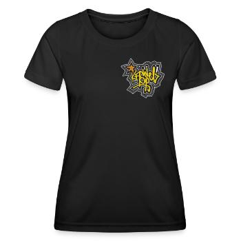 Kassel - Tag / Grafitti Schriftzug - Frauen Funktions-T-Shirt - Schwarz - Vorne - AI Model Female 172 light (172cm)