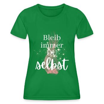 POSITIVE EINSTELLUNG MINDSET Motivation - Frauen Funktions-T-Shirt - Kelly Green - Vorne - AI Model Female 172 dark (172cm)
