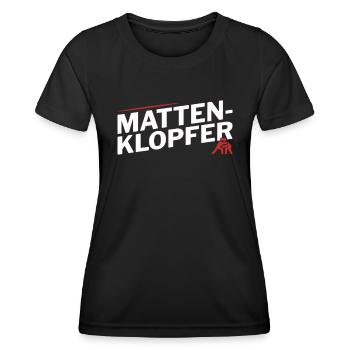 Mat Knocker Lutte Idée cadeau de lutte - T-shirt sport Femme - noir - Devant - AI Model Female 172 light (172cm)