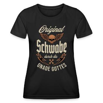 Schwabe - Frauen Funktions-T-Shirt - Schwarz - Vorne - AI Model Female 172 light (172cm)
