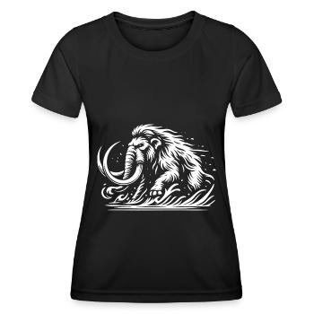 Le design rageur de Mammut pour les amateurs de la préhistoire - T-shirt sport Femme - noir - Devant - AI Model Female 172 light (172cm)