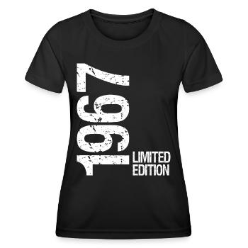 1967 Édition limitée - T-shirt sport Femme - noir - Devant - AI Model Female 172 light (172cm)