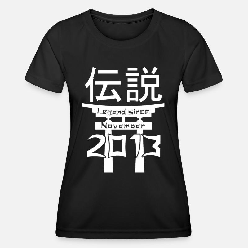 Legend since November 2013 Birthday Gift - Women's Functional T-Shirt - black