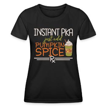 PKA instantanée | Pharmacie - T-shirt sport Femme - noir - Devant - AI Model Female 172 light (172cm)
