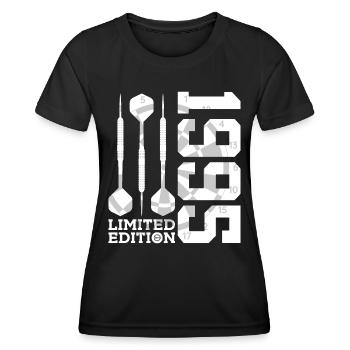 LIMITED EDITION 1995 DARTS 31ST BIRTHDAY - Women's Functional T-Shirt - black - Front - AI Model Female 172 light (172cm)