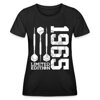 LIMITED EDITION 1965 DARTS 61. GEBURTSTAG - Frauen Funktions-T-Shirt - Schwarz - Vorne - AI Model Female 172 light (172cm)