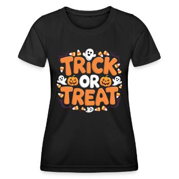 Trick or Treat - Women's Functional T-Shirt - black - Front - AI Model Female 172 light (172cm)