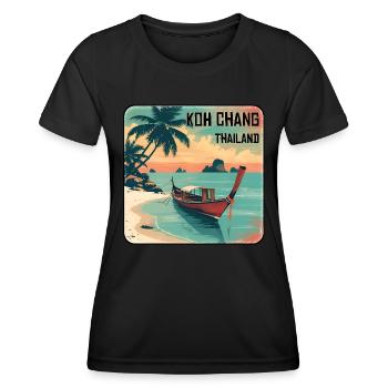 Koh Chang - T-shirt sport Femme - noir - Devant - AI Model Female 172 light (172cm)